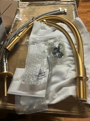 Aquabrass 3665J515 I-Spray Pull-Out Dual Stream Faucet w/Joy Stick-Brushed Gold