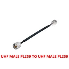 Window Door Pass Through Feed UHF PL259 Male TO UHF RF Connector Flat Cable