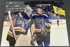 Jake Allen & Vladimir Tarasenko St Louis Blues  Signed 11x14 Photo JSA Sticker .