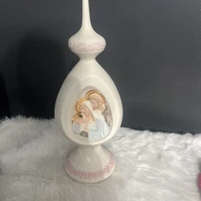 Vtg Byron Molds 1977 Ceramic Christmas Table Nativity Scene Ornament Topper 13"