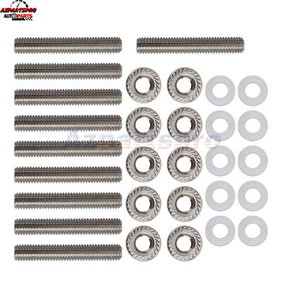 Stainless Exhaust manifold Stud Studs Bolt Kit B D H F GSR Si For Honda Acura