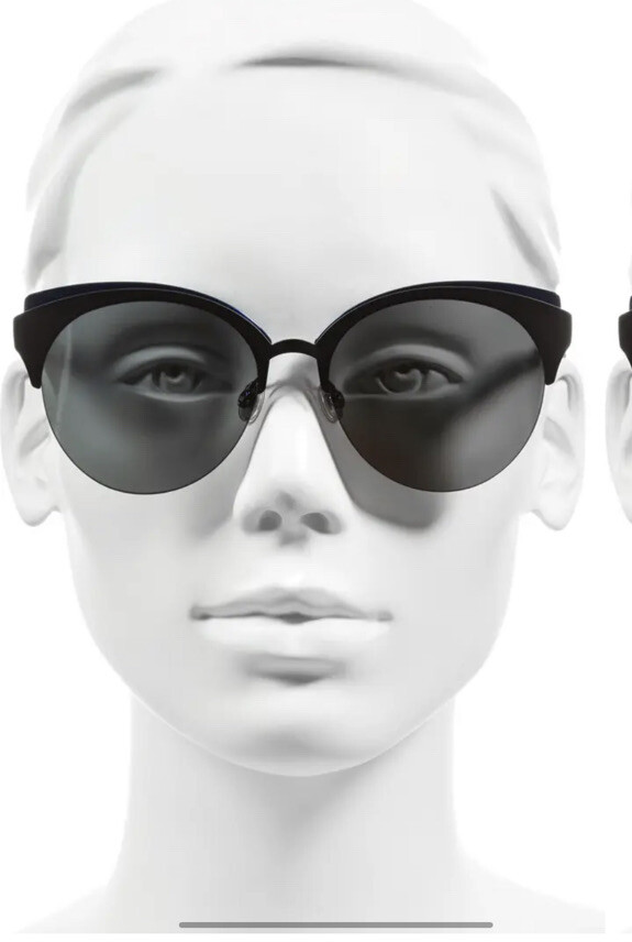 Christian Dior Clubs 55mm Chic Sunglasses New Matte Black  display picture 2