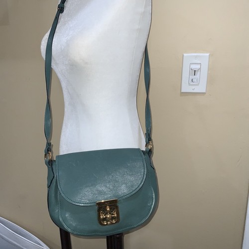 Chloé Elsie Women's Leather Shoulder Bag aqua color 01-13-50-65 - Picture 20 of 22