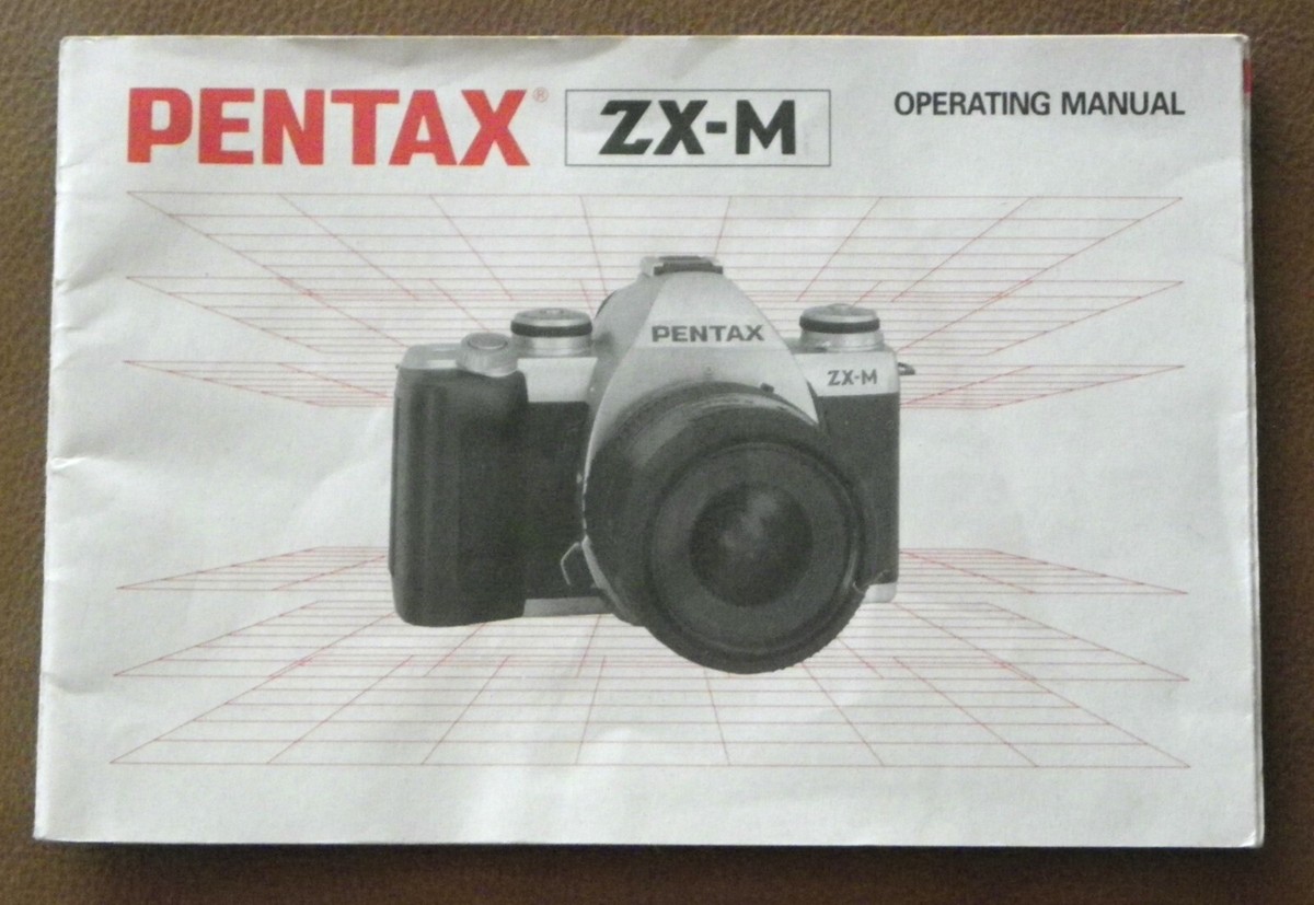 O PENTAX ZX -M SLR 35mm Owners Instruction Manual - Very Good