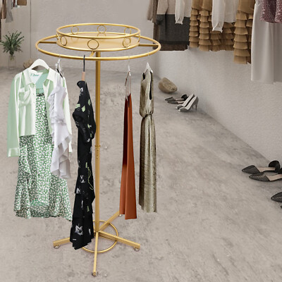 360° Rotation Clothes Rack Clothes Hanger Boutique Bedroom Garment Display Stand