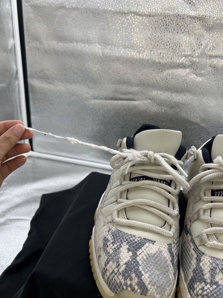 jordan 11 low snakeskin bone