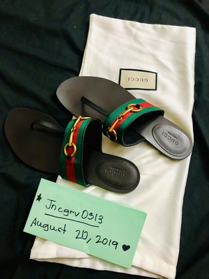 gucci thong web sandal