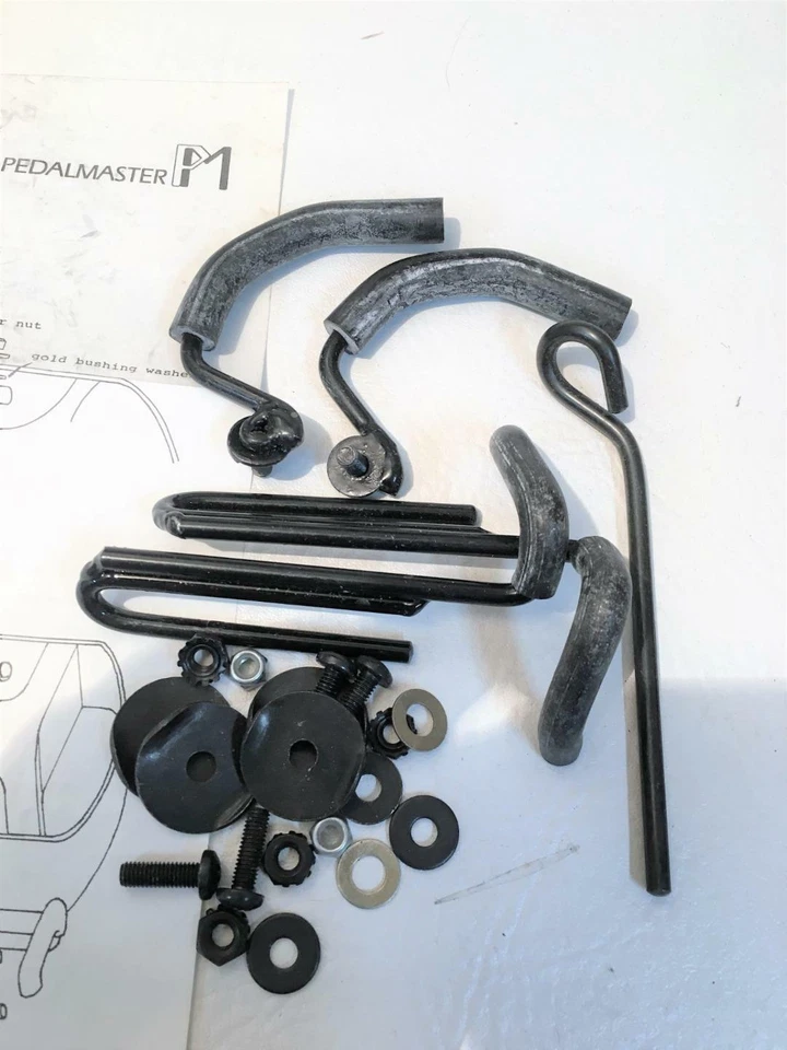 ~ Sistema de clip de pedal de bicicleta sin tirantes Power Grips vintage para Fixie o MTB ~ Foto 3 de 4