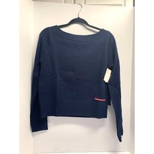 Tommy Hilfiger Jeans Womens Size L New Blue Sweater Chunky Knit