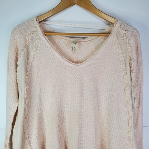 We the Free People Top Women’s Medium Catalina Thermal V Neck Long Sleeve Tunic