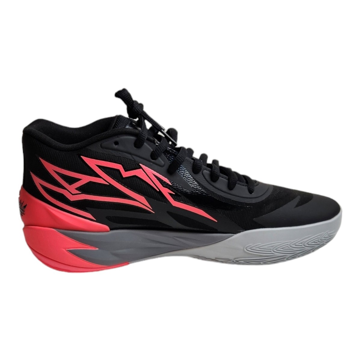Puma Lamelo Ball mb.02 Men's 11.5 Black/Sunset Glow 378287