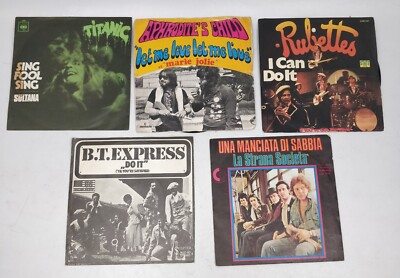 LOTTO 5 45 GIRI Strana Società Rubettes Aphrodite's Child Sultana BT Express #27