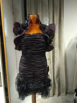 vestito da cerimonia sagaie tg 42 (2) nuovo con etichetta - Photo 1/4
