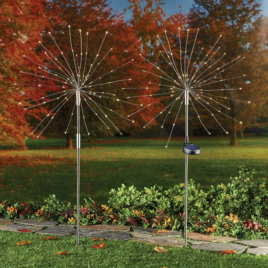 Solar powered cheap yard stakes