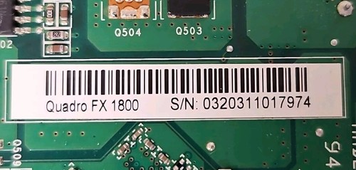 PNY NVIDIA Quadro FX1800 768MB GDDR3 Dual DP DVI-I Graphic Card VCQFX1800-PCIE-T - Picture 5 of 7