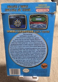 Wheel of Fortune - Family Edition Nintendo NES (Complete With Box)