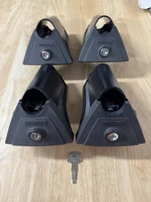 Yakima RailGrab Roof Rack Towers Set of 4 with Medium Claws, Lock Cores, 1 Key 