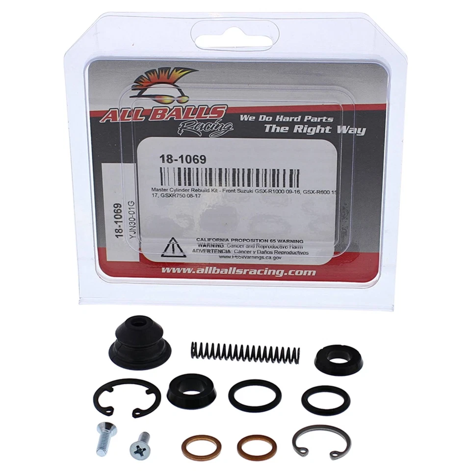 Nuevo kit de reconstrucción de cilindro maestro All Balls 18-1069 para Suzuki GSXR750 17 Foto 3 de 4
