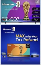 Hisense QD7 MiniLED 4K Smart TV Fire TV Voice Game Mode VRR 50