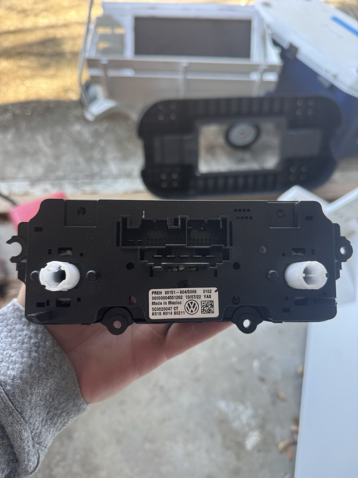 Volkswagen AC HVAC Climate Control Switch Dash Module Heater Control Panel - OEM