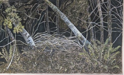 Billy Childish ''Night Forest'' signierter Giclée-Druck #13/200 L-13 Light Industrial 