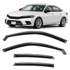 in-Channel Incredibly Durable Rain Guards for Honda For Civic 22-26 Hatchback