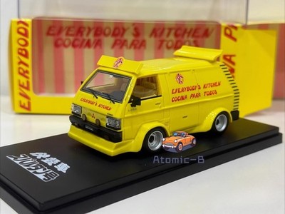 1/43 Mitsubishi Delica L300 (fast food truck movie version resin truck model