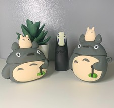 Cute Gray Bear AirPod Case for Gen 1, 2  Pro  Kawaii Silicone Cover  Anime Inspp