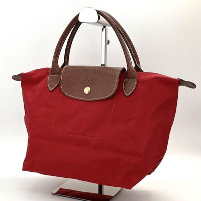 LONGCHAMP Le Pliage Tote Bag Red Authentic