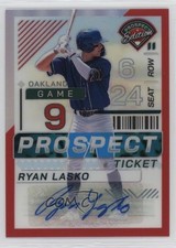 2024 Panini Prospect Edition Red Prizm Signatures /199 Ryan Lasko #1 Auto jc3