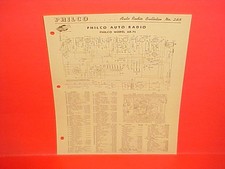 1920-1942 Philco Car Radio Service Manual Model Ar-75 Chevrolet Ford Chrysler