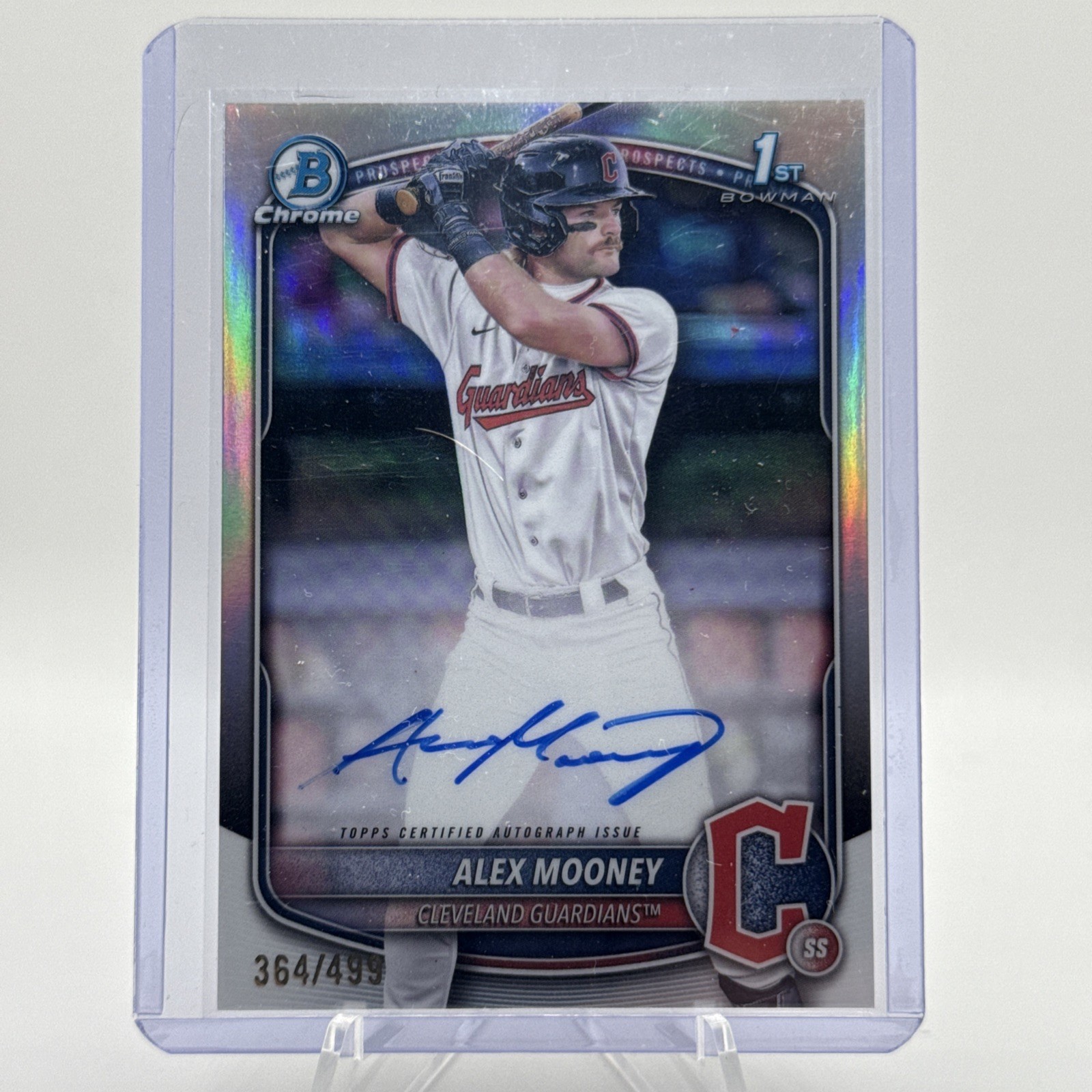 ALEX MOONEY 2025 BOWMAN CHROME 1ST AUTOGRAPH REFRACTOR AUTO /499 Q1739