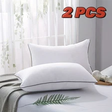 2 Piece Standard Size Hotel Pillows–Soft, Cooling, Down Alternative for Sleepers