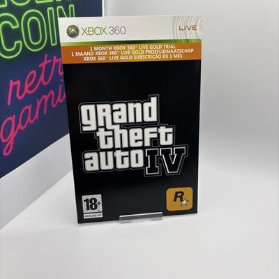 Unscratched Grand Theft Auto IV Xbox 360 Xbox Live Gold Trial 1 Monat One GTA 4