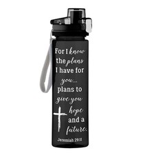- for I Know The Plans Jeremiah 2911 Water Bottle 25 Ounce