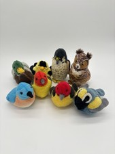 Audubon Birds Plush LOT 8 Bluebird Duck Owl &...