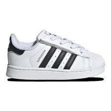 Adidas Originals Superstar II Kids Classic Leather Sneaker - Black/White