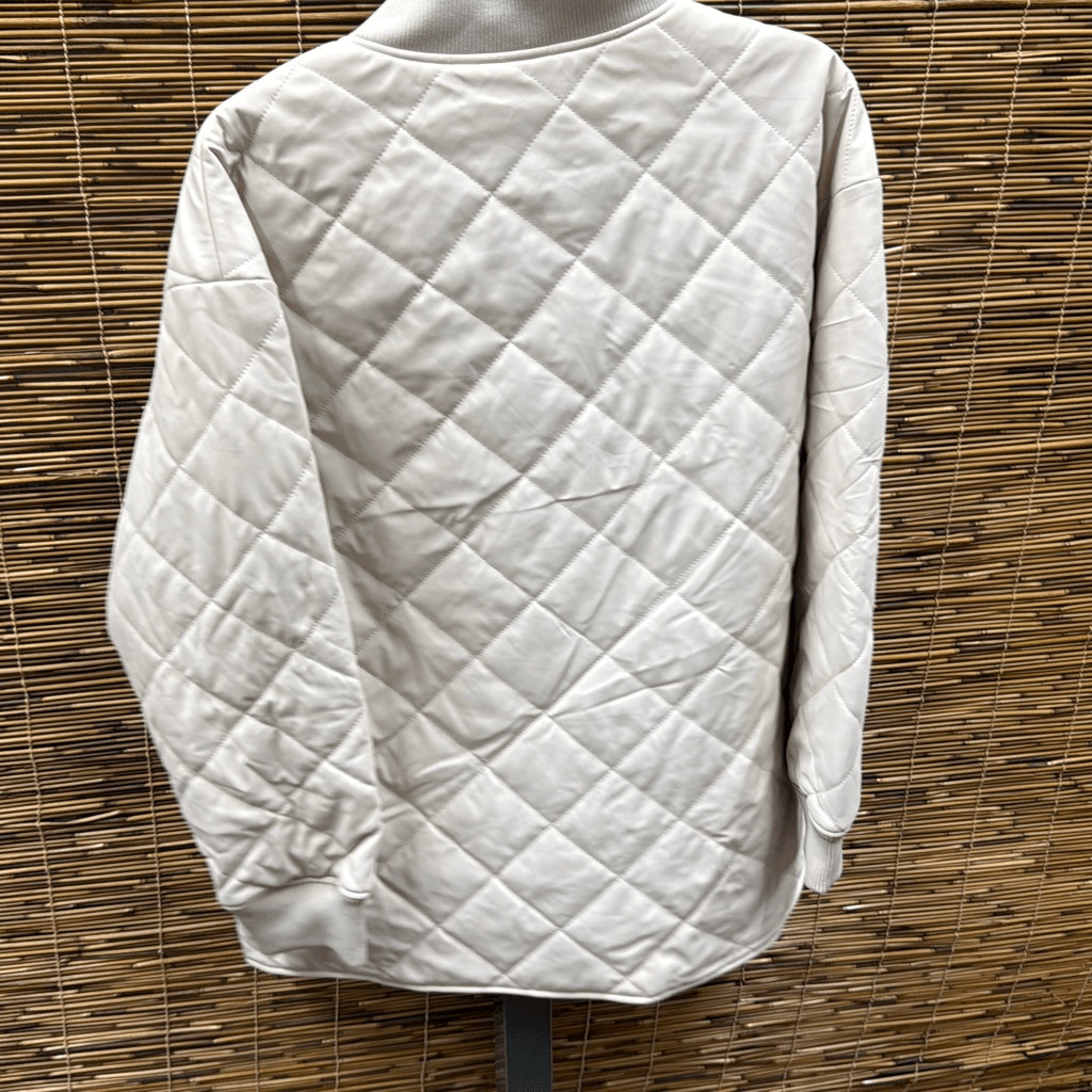 Mango Women's Leather Effect Quilted Jacket Size XL thumbnail 3