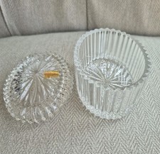 Vintage NACHTMANN BLEIKRISTALL Germany Kristall geschliffenes Glas Schmuck Schmuck Kanne
