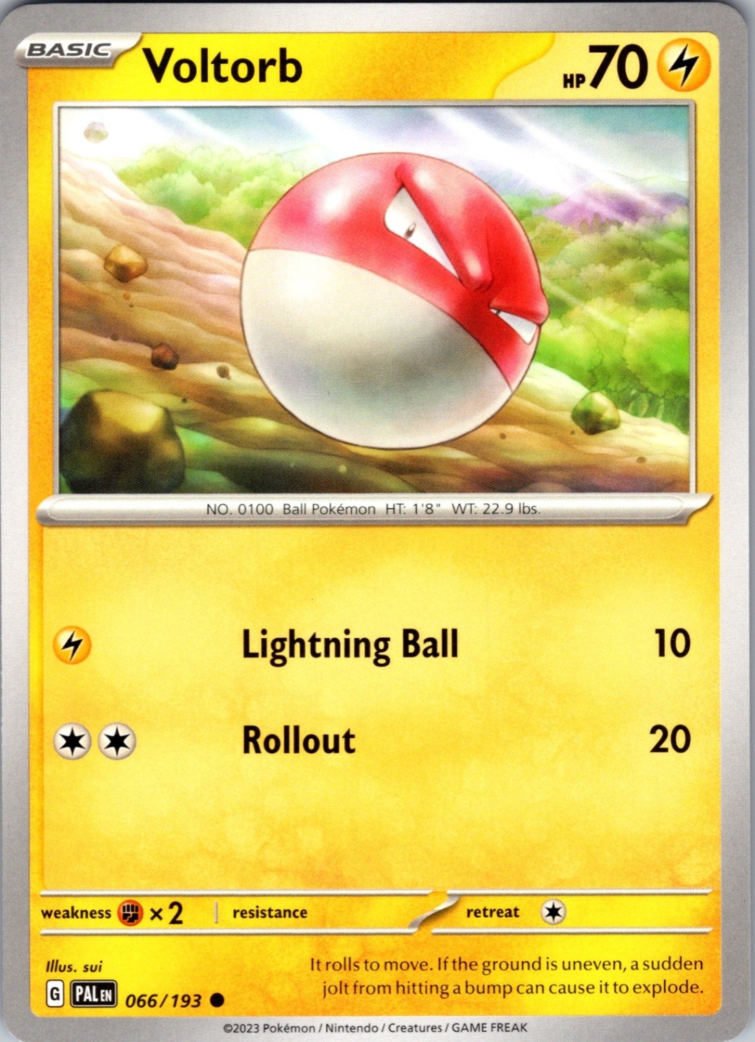 Voltorb 066/193 Common Regular SV02: Paldea Evolved NM