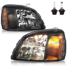 Replacement Headlights For 2000-2005 Cadillac Deville Halogen Headlamps w/BULBS