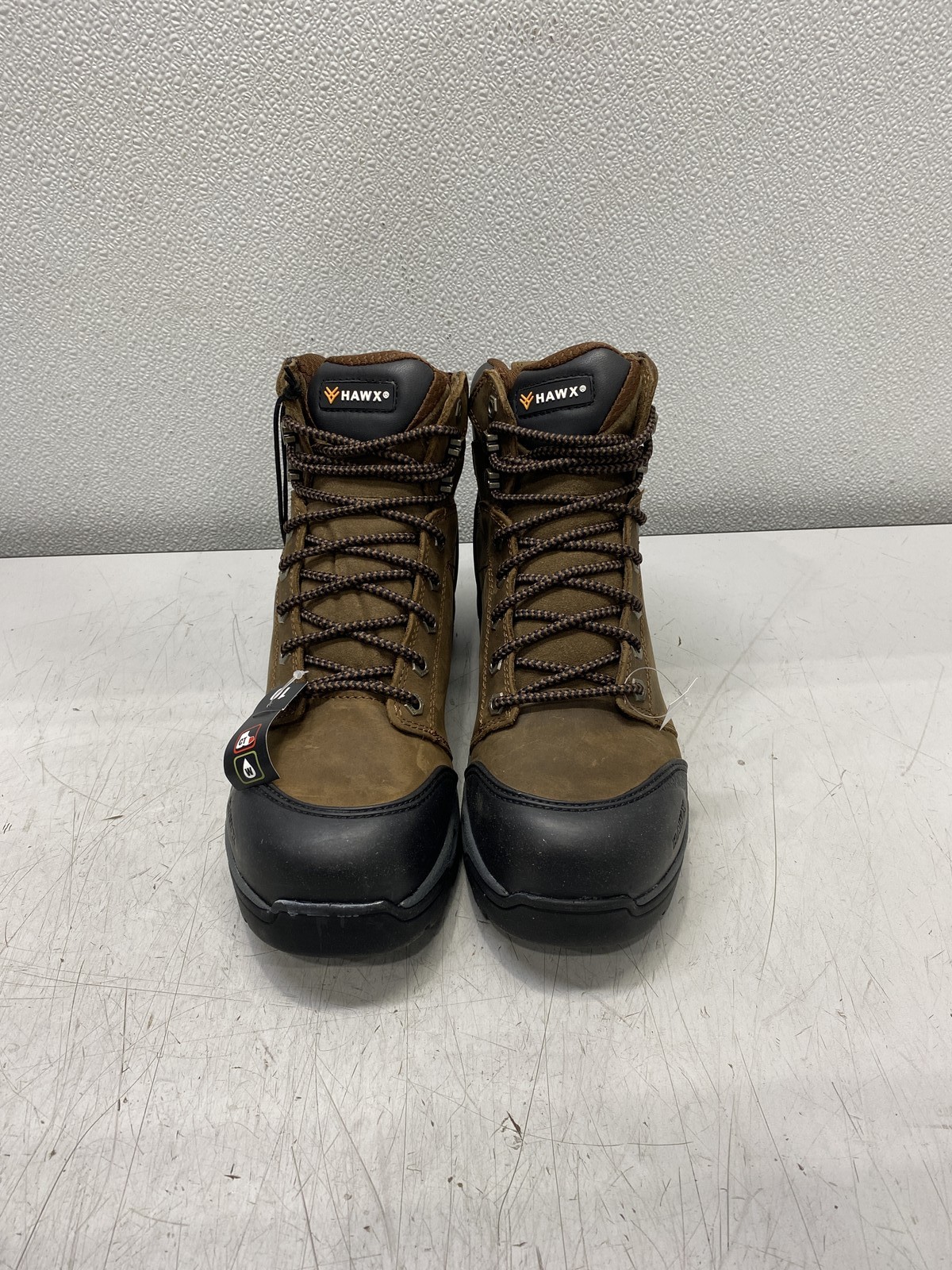 Hawx 6-inch Crew Chief Composite Toe Work Boots Brown Men's Size 10