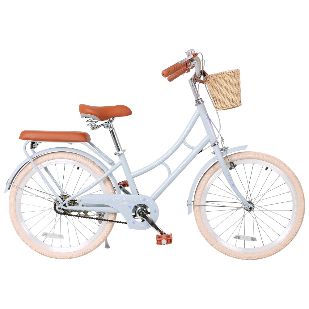 22 Inch Beach Cruiser Bike for Girls,Outdoor Commuter Bicycle with Front Basket
