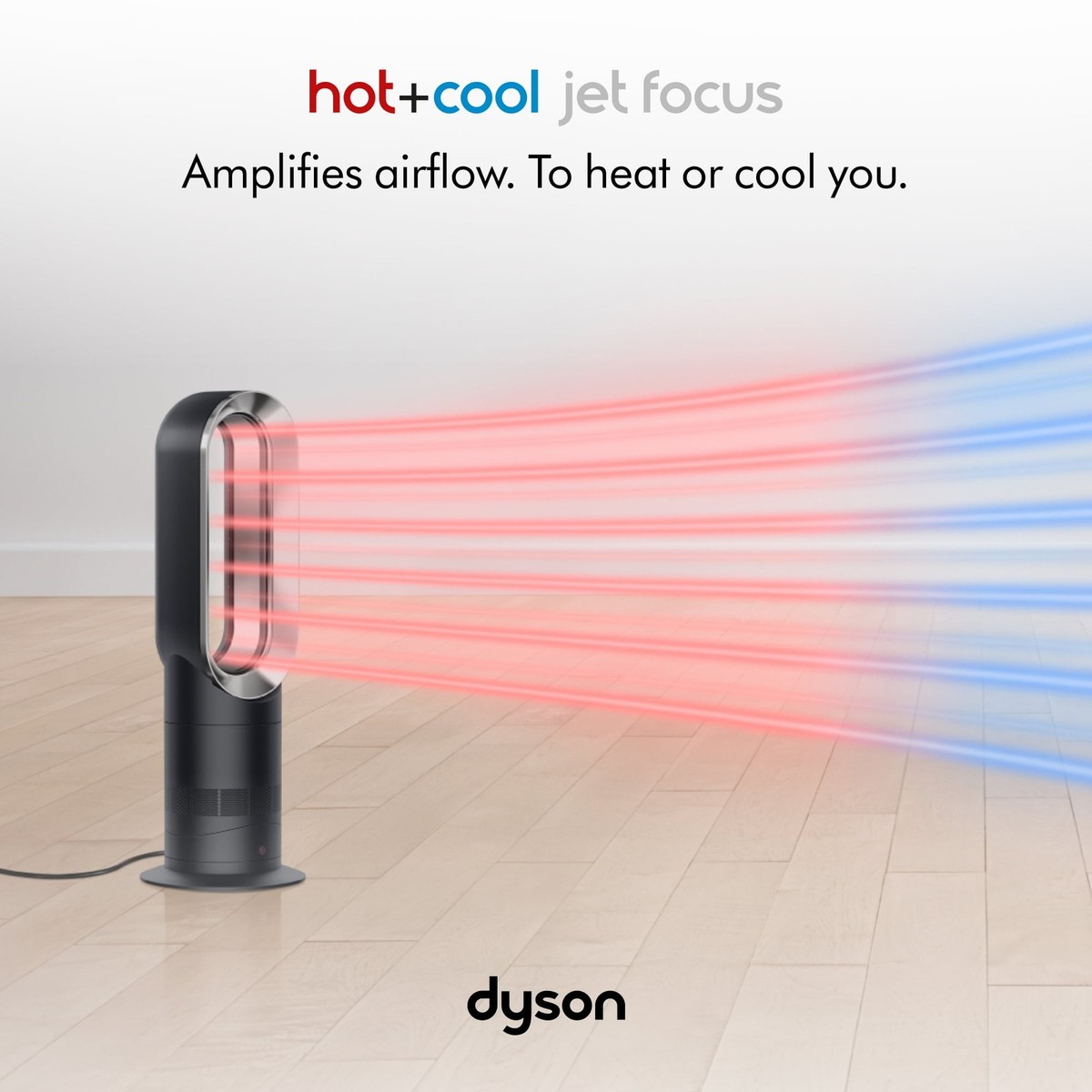 DYSON AM09 HOT + COOL FAN HEATER Jet Focus BLACK/NICKEL WITH