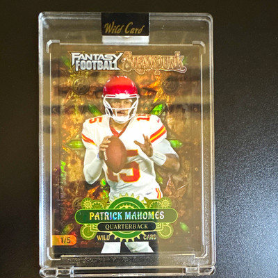 Wild Card 2026 Fantasy Football Steampunk Patrick Mahomes Chiefs FSPGR10-PM 1/5