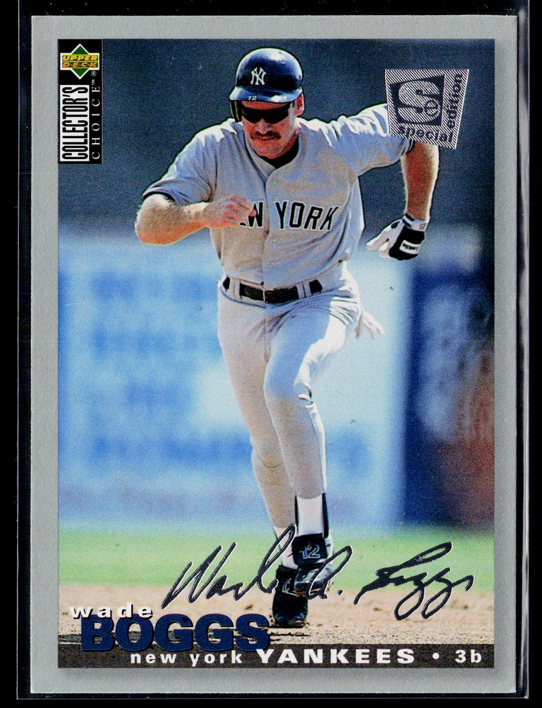 Wade Boggs - 1995 Collector's Choice SE Silver Signature #245 - New York Yankees