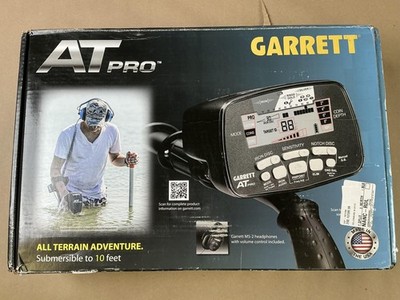 Garrett AT Pro All Terrain Metal Detector 8.5x11 DD Coil MS-2 Headphones USA