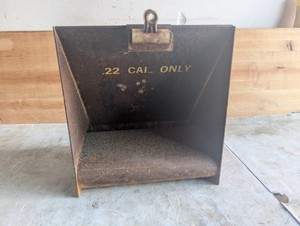 OUTTERS .22 CAL. BULLET TRAP  Iron Metal