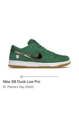 Size 10 - Nike SB Dunk Low Pro St. Patrick's Day 2022