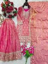 SALWAR KAMEEZ PAKISTANI INDIAN WEDDING PARTY WEAR DRESS BOLLYWOOD SUIT SHARARA